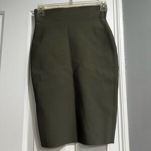 Green pencil skirt